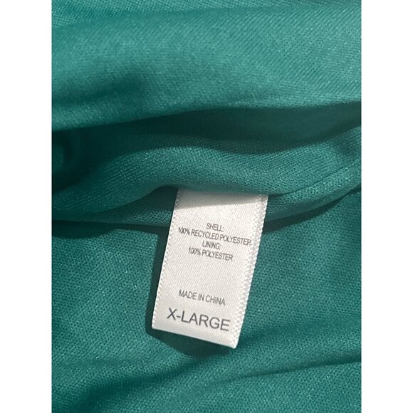 Muk Luks Womens Green Teddy Bear Sherpa Hooded Zip Up Jacket XL - Picture 5 of 8